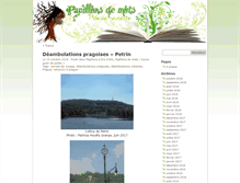 Tablet Screenshot of papillonsdemots.fr